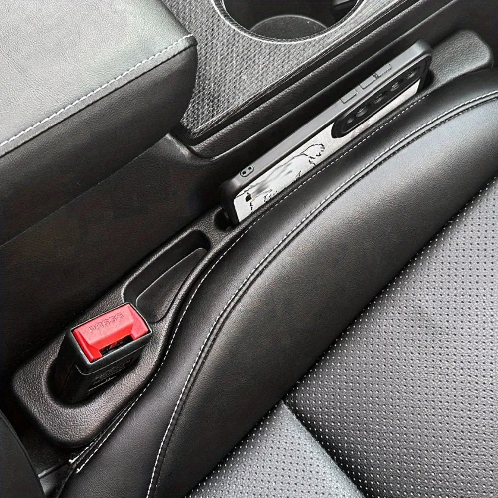GapGuard Car Seat Organizer (2-Pack Seat Gap Filler & Storage Pocket)