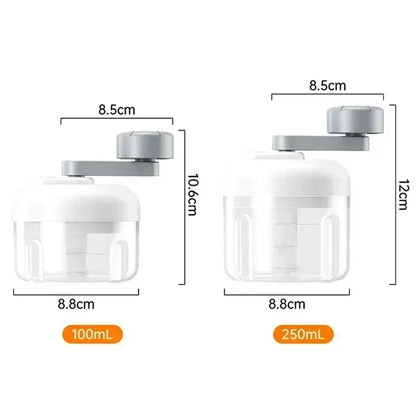 Compact Hand-Crank Food Chopper